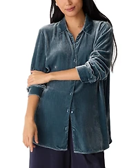 Eileen Fisher Women's Collared Long-Sleeve Shirt, Regular and Plus