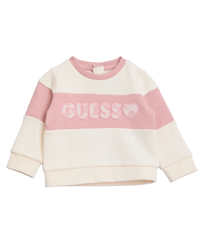 Guess Baby Girls 2-Piece Long-Sleeve Sweatshirt and Sweatpants Set