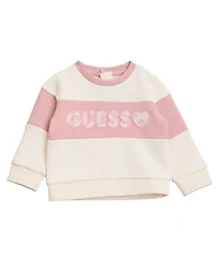 Guess Baby Girls 2-Piece Long-Sleeve Sweatshirt and Sweatpants Set
