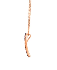 Le Vian White Sapphire (0.04 ct. t.w.), Pink Sapphire Ombres (0.41 ct. t.w.), and Nude Diamond (0.13 ct. t.w.) Pendant Necklace in 14K Strawberry Gold