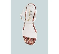 Kolata Faux Leather Pin Buckle Platform Heels