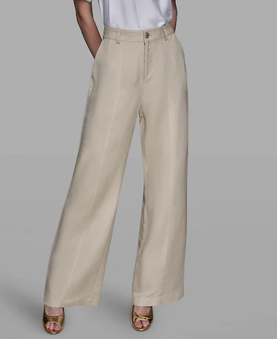Karl Lagerfeld Paris Women's Straight Pocket Detail Pants