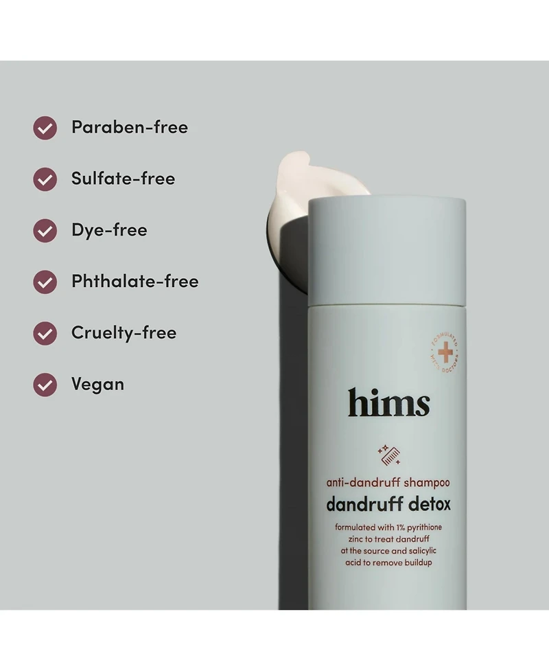 Hims Dandruff Detox Shampoo With Pyrithione Zinc 1%