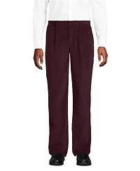 Lands' End Men's Corduroy Comfort Waist Classic Fit Pleated Front Pant