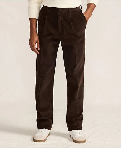 Lands' End Men's Corduroy Comfort Waist Classic Fit Pleated Front Pant