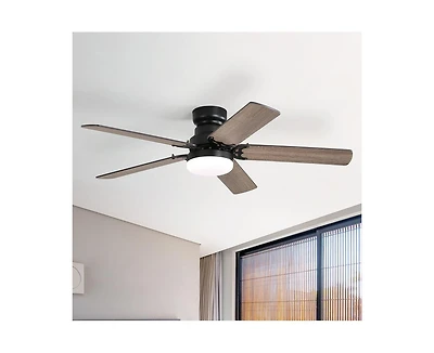 42-inch Modern Minimalist 5-Blade Ceiling Fans with Led Lights and Remote Control