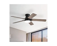 42-inch Modern Minimalist 5-Blade Ceiling Fans with Led Lights and Remote Control