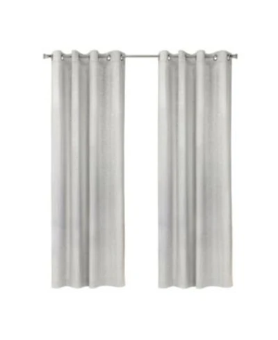 Habitat Bristol Room Darkening Uv Protecion Grommet Curtain Panel For Windows 52 X22 X 108 X22 White