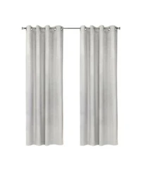 Habitat Bristol Room Darkening Uv Protecion Grommet Curtain Panel For Windows 52 X22 X 108 X22 White