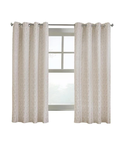 Commonwealth Home Fashions Arcadia Grommet Curtain Panel Window Dressing - 52x108", Off-white