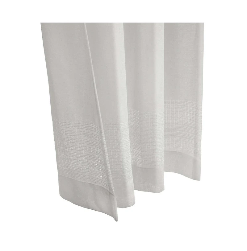 Commonwealth Lindsey Back Tab Curtain Panel - 52"x84", White