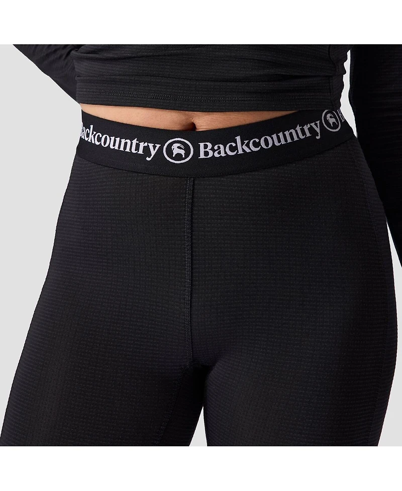 Backcountry Women's Pines Microgrid Ultra-Lt Baselayer Bottom Lightweight Long Underwear Bottoms