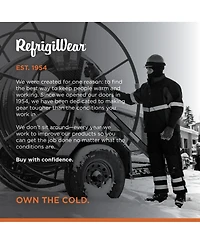 RefrigiWear Men's Enhanced Visibility Insulated Softshell Jacket - High-Vis Winter Work Coat