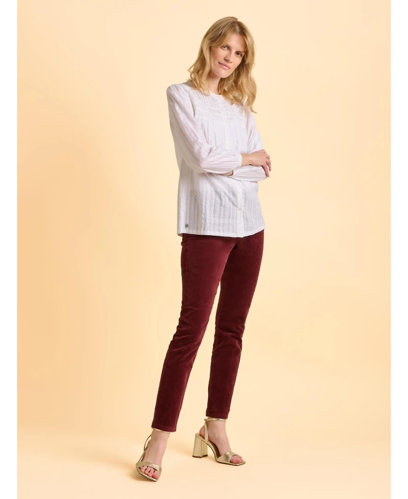 Brakeburn Women's Angelica Long Sleeve Round Neck Shirt