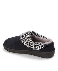 Dearfoams Women's Elsie Foldover Cuff Microsuede Clog Slipper