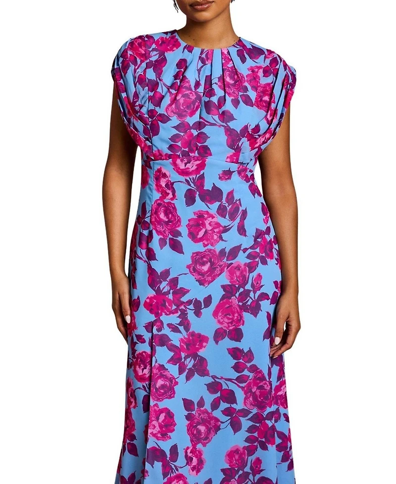 Coast Women's Short Sleeve Chiffon Midi Dress