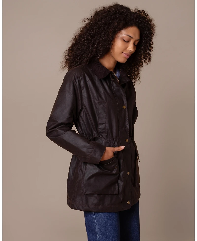 Celtic & Co. Women's British Waxed Cotton Zip Thru Jacket