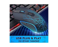 risokeys Rgb Backlit Keyboard With 104 Key PCLaptop Gaming Keyboard And Mouse Combo