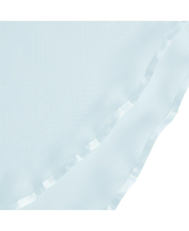 Kate Aurora Living Double Layered Sheer Rod Pocket Ascot Window Valances