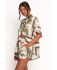 Petal and Pup Lara Shirt - Pink Print S