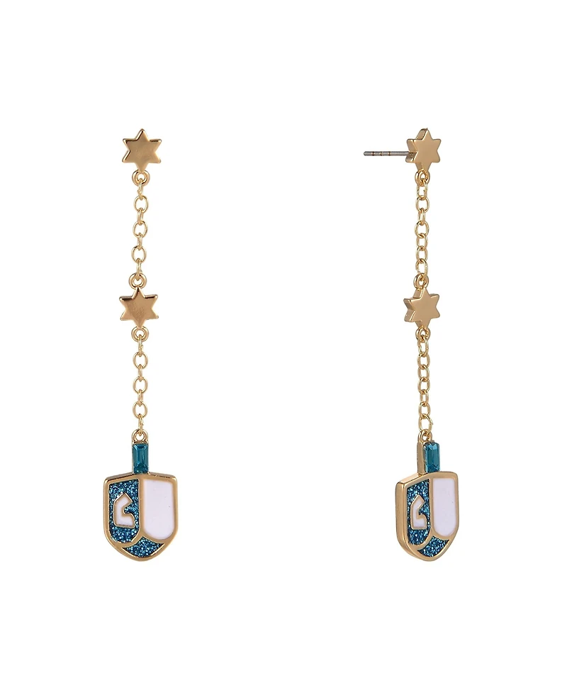Hallmark Linear Dreidel Earrings