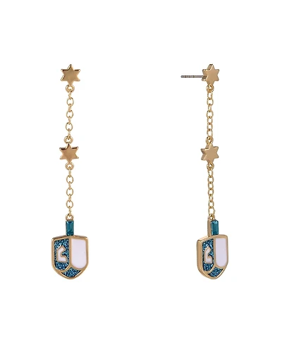 Hallmark Linear Dreidel Earrings