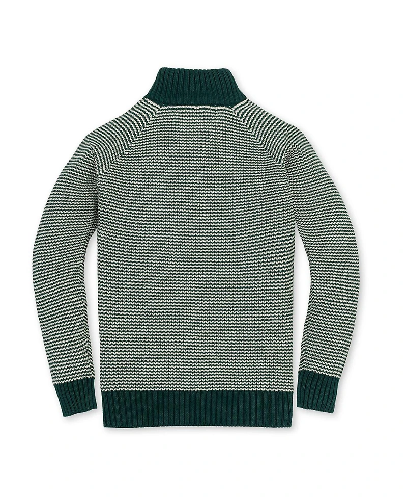 Hope & Henry Boys Organic Long Sleeve Half Zip Raglan Ski Sweater