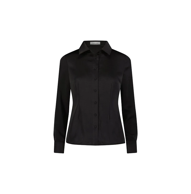 The Noli Shop Women's Paulina Silk Blouse - Gold