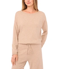 Vince Camuto Women's Ribbed-Trimmed Crewneck Sweater