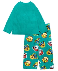 Ame Boys Toddler 2T-4T 2-Piece Paw Patrol Long-Sleeve Top and Open Leg Pants Pajama Set