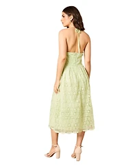 Oasis Women's Lace Detail Halterneck Midi Dress