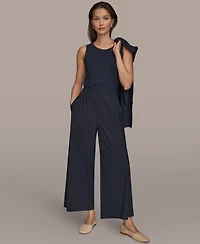 Donna Karan Weekend Women's Tricot Knit Mid Rise Ankle Pants