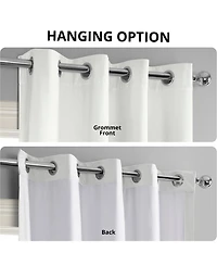 Half Price Drapes Primary White Grommet Signature Velvet Blackout Curtain