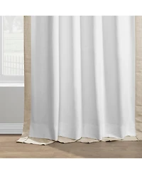 Half Price Drapes Sepia Tan Italian Faux Linen Room Darkening Curtain