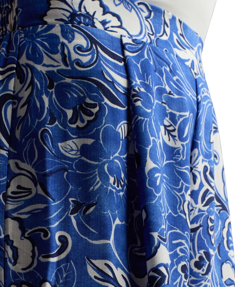 Bcx Juniors' Resort Print Wide Leg Pants