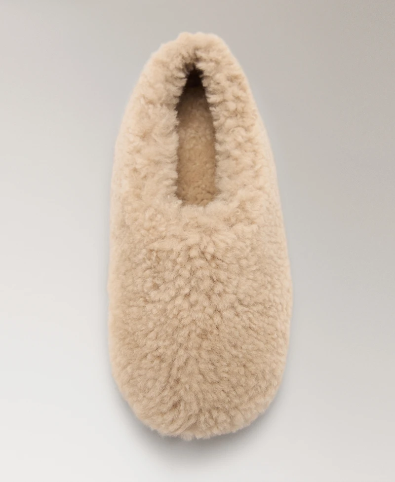 Mango Women's Wool Ballerina Flats