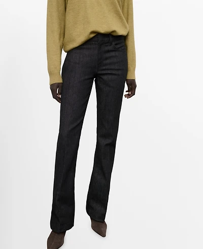 Mango Women's Mid-Rise Flared Jeans