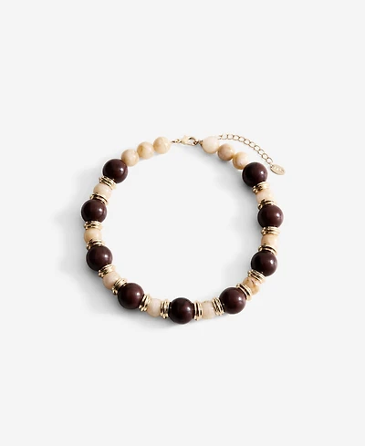 Mango Women's Combined Beads Necklace