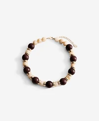 Mango Women's Combined Beads Necklace