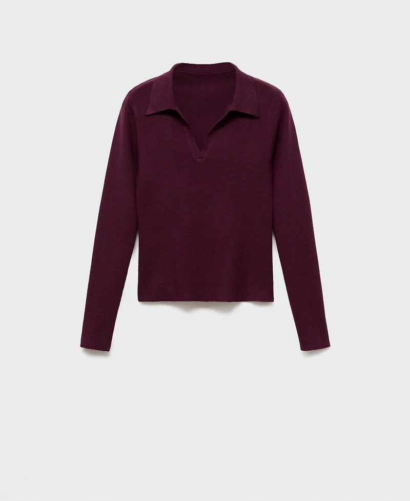 Mango Women's Long-Sleeved Polo-Neck Sweater