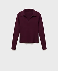 Mango Women's Long-Sleeved Polo-Neck Sweater