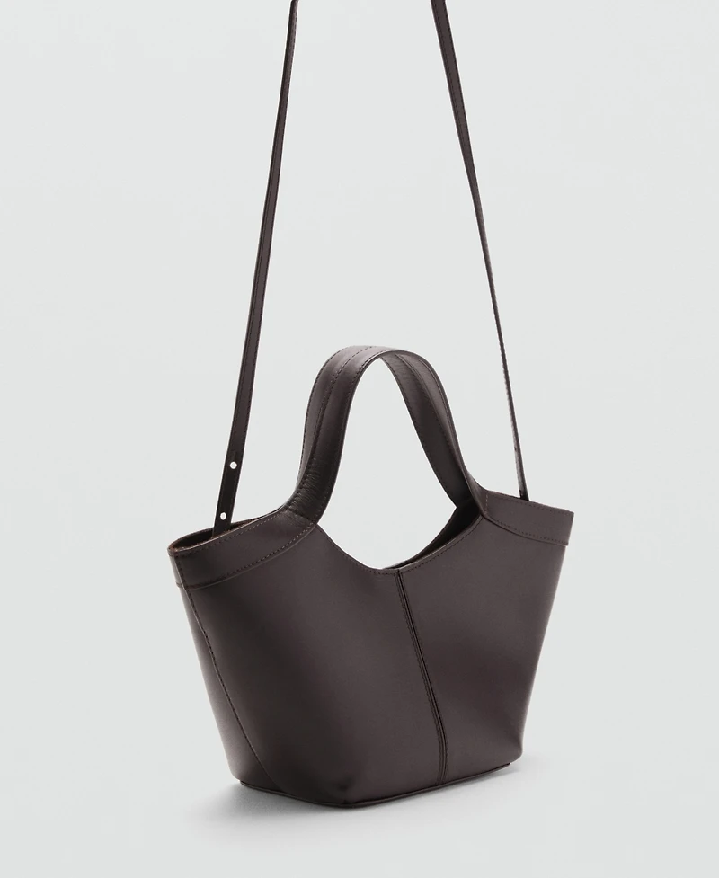 Mango Women's Leather Handbag