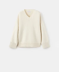 Mango Women's V-Neck Wool Sweater