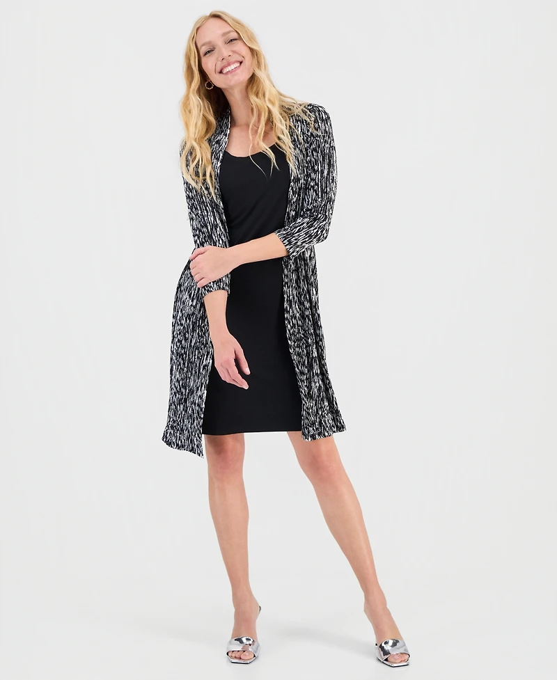 Connected Women's Layered-Look Jacket Dress