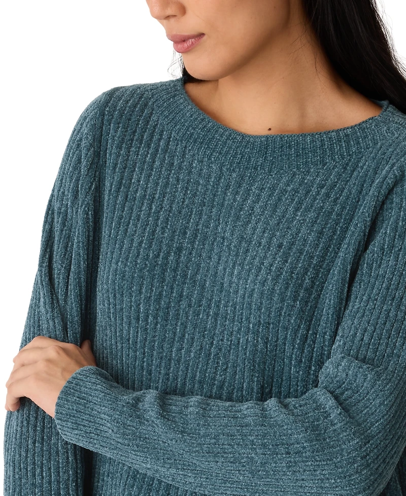 Eileen Fisher Women's Square Armhole Crewneck Sweater