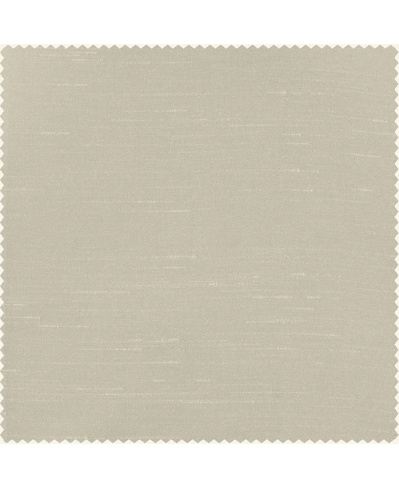 Half Price Drapes Mist Greige Vintage Textured Faux Dupioni Silk Curtain