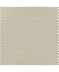 Half Price Drapes Mist Greige Vintage Textured Faux Dupioni Silk Curtain