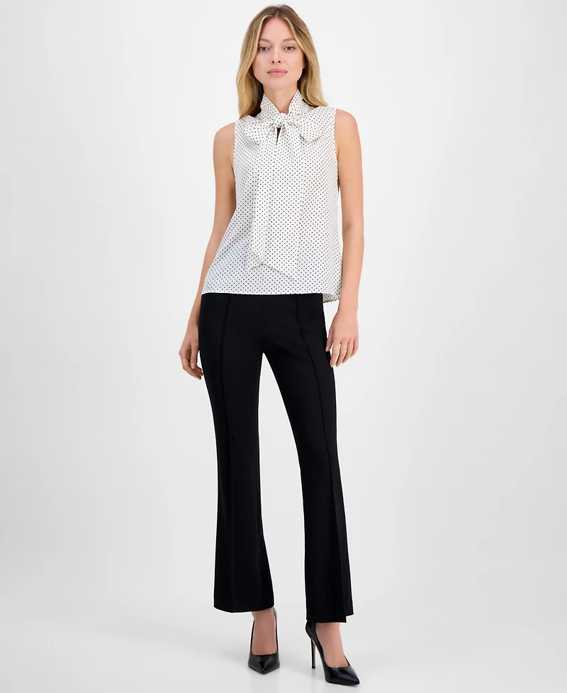 Anne Klein Women's Sleeveless Bow-Tie Blouse