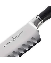 Messermeister Blacksmith Santoku Knife with Kullens / 6.5”