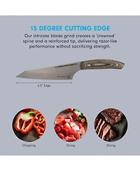 Messermeister Carbon Chef April Bloomfield Chef's Knife - 6.5"